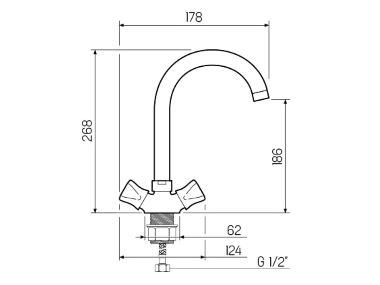 Смеситель РМС SL116-274F