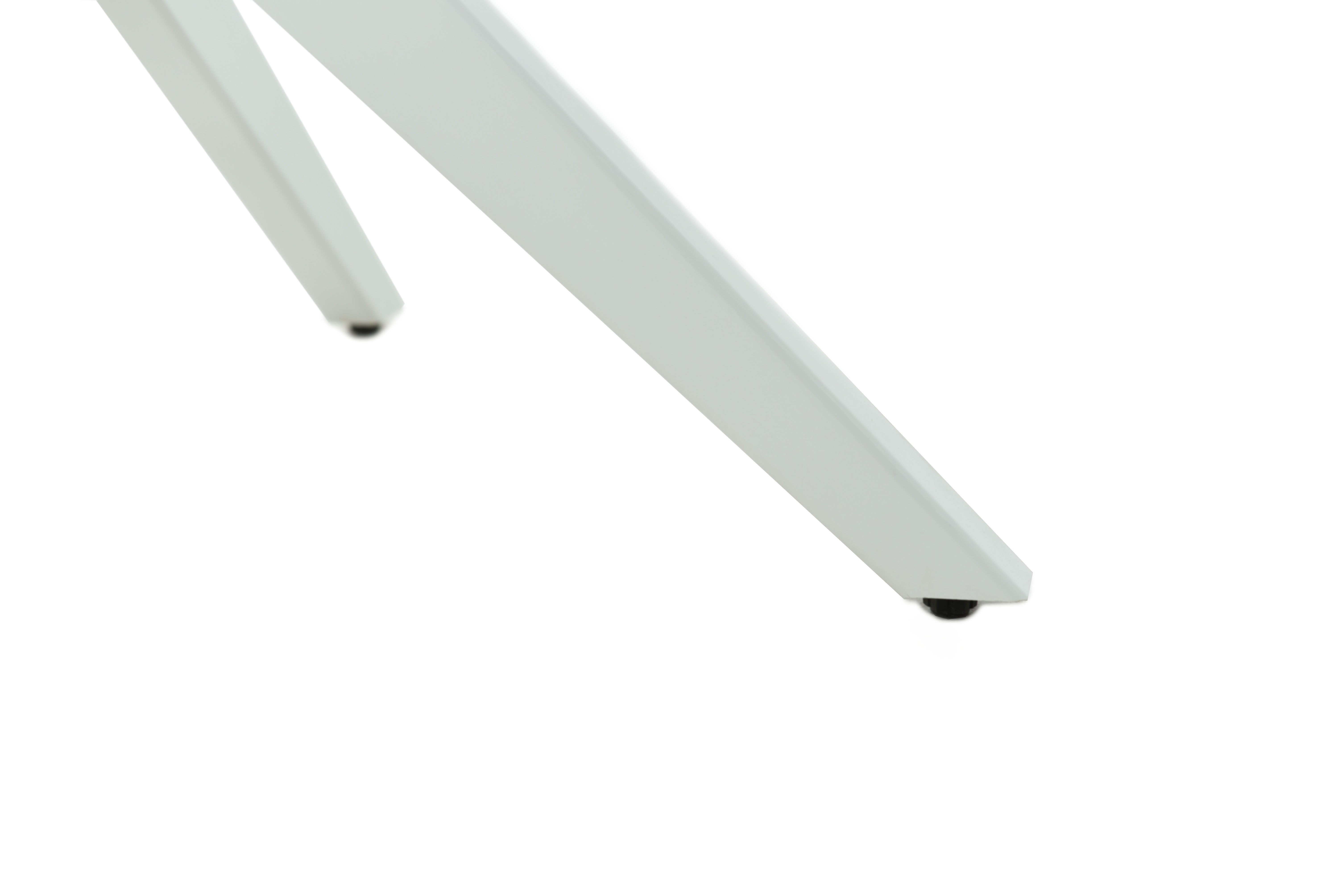 Стол Оскар D950 Glass, Белый, Стекло Чёрное