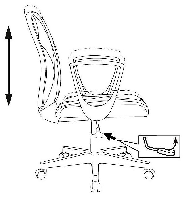 Кресло компьютерное CH-W327/OR-10