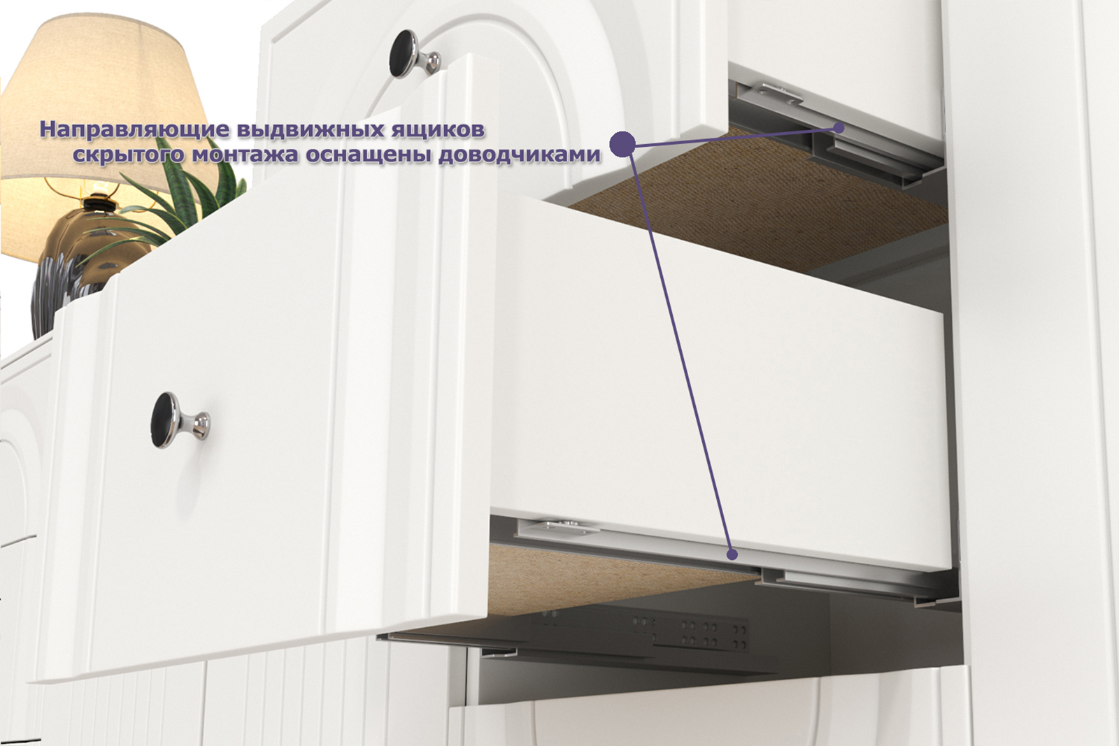 Гостиная Валенсия № 057, цвет ЛДСП белый шагрень/МДФ белый шагрень, ШхГхВ 217,2х38,3х225,2 см., универсальная сборка