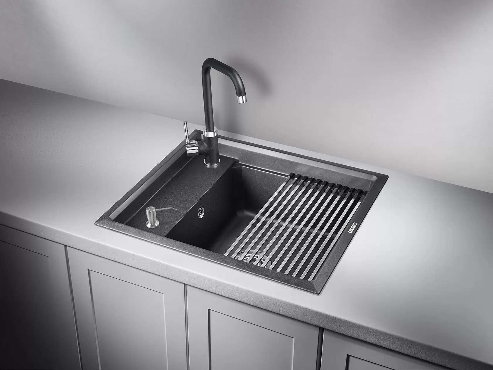 Кухонная мойка кварцевая Granula KS-6004