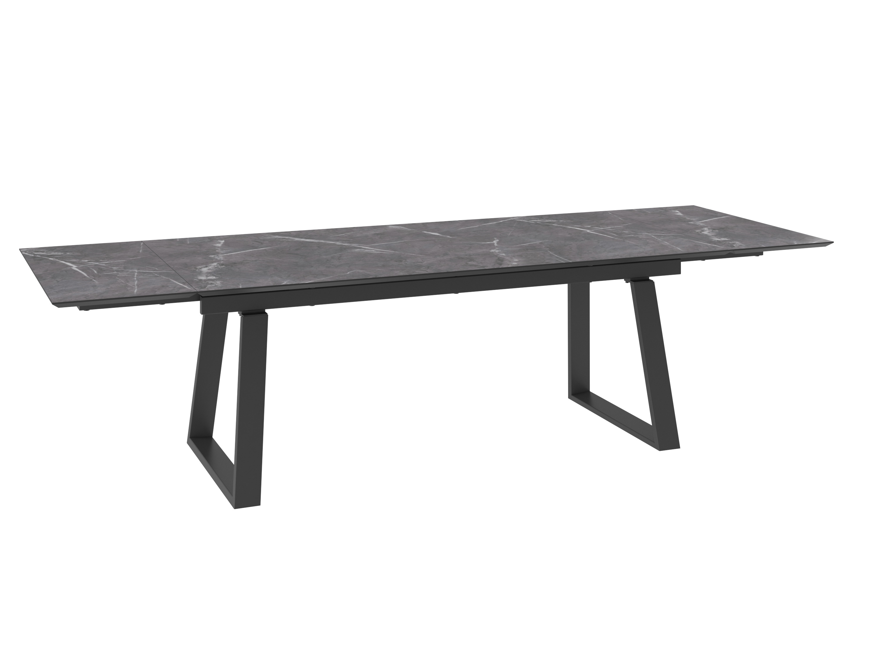 Стол Барон 200, Камень Тёмный Compakt cer/Чёрный